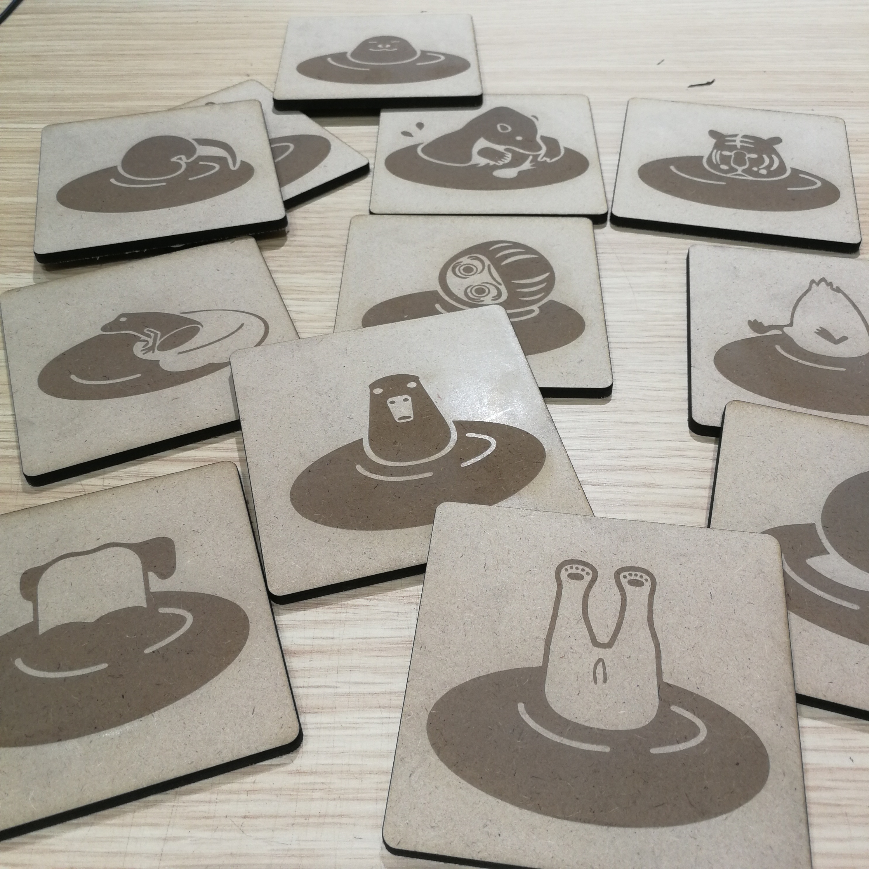 アクリルコースター制作例